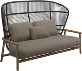 Gloster Fern High Back 2-Seater Sofa - Canapé 2 places Haut dossier Meteor / Raven Grade D (ST) Ravel Dune 0118 
