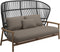 Gloster Fern High Back 2-Seater Sofa - Canapé 2 places Haut dossier Meteor / Raven Grade D (ST) Ravel Dune 0118 
