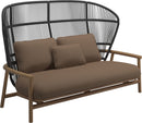 Gloster Fern High Back 2-Seater Sofa - Canapé 2 places Haut dossier Meteor / Raven Grade D (ST) Ravel Ginger 0119 