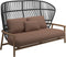 Gloster Fern High Back 2-Seater Sofa - Canapé 2 places Haut dossier Meteor / Raven Grade D (ST) Tuck Cider 0121 