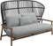 Gloster Fern High Back 2-Seater Sofa - Canapé 2 places Haut dossier Meteor / Raven Grade D (ST) Tuck Dust 0158 