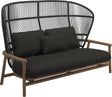Gloster Fern High Back 2-Seater Sofa - Canapé 2 places Haut dossier Meteor / Raven Grade D (ST) Tuck Sable 0123 