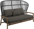 Gloster Fern High Back 2-Seater Sofa - Canapé 2 places Haut dossier Meteor / Raven Grade D (ST) Wave Quarry 0126 