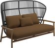 Gloster Fern High Back 2-Seater Sofa - Canapé 2 places Haut dossier Meteor / Raven Grade D (ST) Wave Russet 0127 