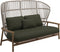 Gloster Fern High Back 2-Seater Sofa - Canapé 2 places Haut dossier White / Dune Grade B (OP) Fife Olive 0041 