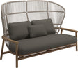 Gloster Fern High Back 2-Seater Sofa - Canapé 2 places Haut dossier White / Dune Grade B (OP) Fife Platinum 0042 