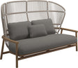 Gloster Fern High Back 2-Seater Sofa - Canapé 2 places Haut dossier White / Dune Grade B (OP) Fife Rainy Grey 0044 