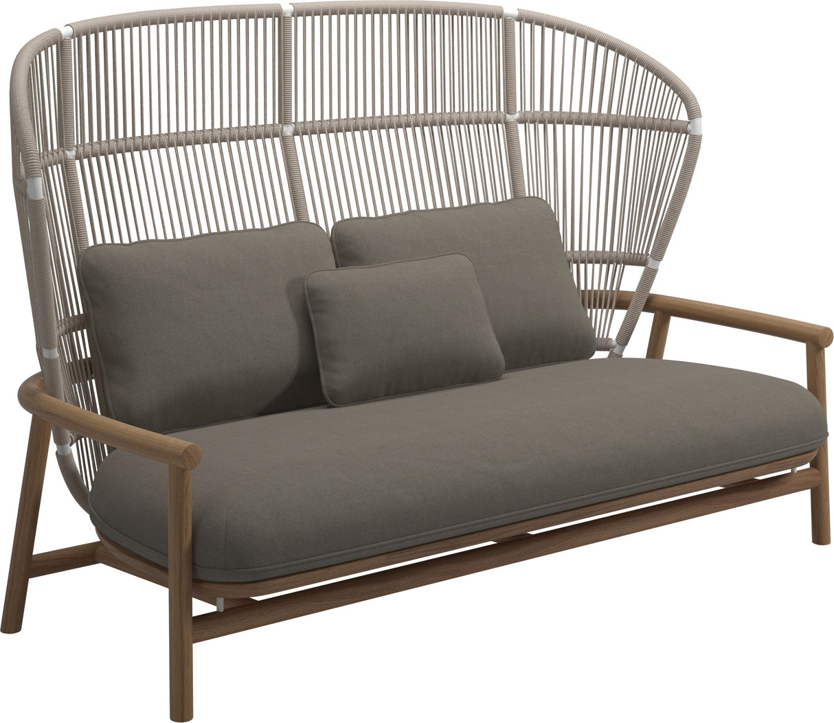 Gloster Fern High Back 2-Seater Sofa - Canapé 2 places Haut dossier White / Dune Grade B (OP) Fife Vesterhav Sand 0048 