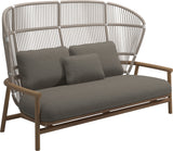 Gloster Fern High Back 2-Seater Sofa - Canapé 2 places Haut dossier White / Dune Grade B (OP) Fife Vesterhav Sand 0048 