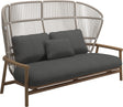 Gloster Fern High Back 2-Seater Sofa - Canapé 2 places Haut dossier White / Dune Grade B (WR) Blend Coal 0144 