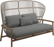 Gloster Fern High Back 2-Seater Sofa - Canapé 2 places Haut dossier White / Dune Grade B (WR) Blend Fog 0145 