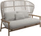 Gloster Fern High Back 2-Seater Sofa - Canapé 2 places Haut dossier White / Dune Grade B (WR) Blend Linen 0146 