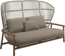 Gloster Fern High Back 2-Seater Sofa - Canapé 2 places Haut dossier White / Dune Grade B (WR) Blend Sand 0147 