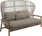 Gloster Fern High Back 2-Seater Sofa - Canapé 2 places Haut dossier White / Dune Grade B (WR) Blend Sand 0147 