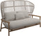 Gloster Fern High Back 2-Seater Sofa - Canapé 2 places Haut dossier White / Dune Grade C (OP) Lopi Marble 0134 