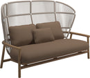 Gloster Fern High Back 2-Seater Sofa - Canapé 2 places Haut dossier White / Dune Grade D (ST) Ravel Ginger 0119 