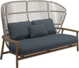 Gloster Fern High Back 2-Seater Sofa - Canapé 2 places Haut dossier White / Dune Grade D (ST) Tuck Denim 0157 