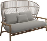 Gloster Fern High Back 2-Seater Sofa - Canapé 2 places Haut dossier White / Dune Grade D (ST) Tuck Malt 0122 