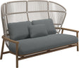 Gloster Fern High Back 2-Seater Sofa - Canapé 2 places Haut dossier White / Dune Grade D (ST) Wave Gravel 0159 