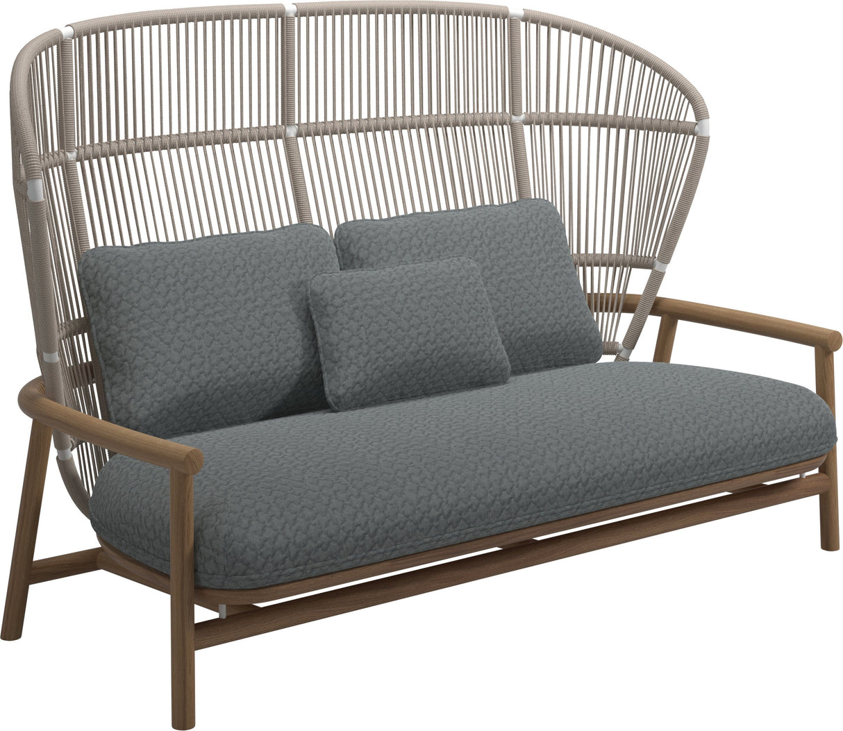 Gloster Fern High Back 2-Seater Sofa - Canapé 2 places Haut dossier White / Dune Grade D (ST) Wave Gravel 0159 