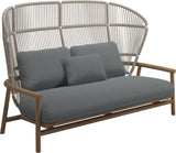 Gloster Fern High Back 2-Seater Sofa - Canapé 2 places Haut dossier White / Dune Grade D (ST) Wave Gravel 0159 