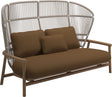 Gloster Fern High Back 2-Seater Sofa - Canapé 2 places Haut dossier White / Dune Grade D (ST) Wave Russet 0127 