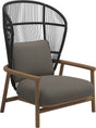 Gloster Fern High Back Fauteuil club - Lounge Chair Haut dossier Meteor / Raven Grade B (OP) Fife Vesterhav Sand 0048 