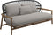 Gloster Fern Low Back 2-Seater Sofa - Canapé 2 places Bas dossier Meteor / Raven Garde B (OP) Fife Bone 0031 