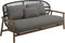 Gloster Fern Low Back 2-Seater Sofa - Canapé 2 places Bas dossier Meteor / Raven Grade B (OP) Fife Rainy Grey 0044 