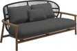 Gloster Fern Low Back 2-Seater Sofa - Canapé 2 places Bas dossier Meteor / Raven Grade B (WR) Blend Coal 0144 