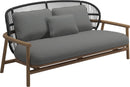 Gloster Fern Low Back 2-Seater Sofa - Canapé 2 places Bas dossier Meteor / Raven Grade B (WR) Blend Fog 0145 