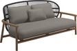 Gloster Fern Low Back 2-Seater Sofa - Canapé 2 places Bas dossier Meteor / Raven Grade D (ST) Dot Nimbus 0116 