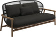 Gloster Fern Low Back 2-Seater Sofa - Canapé 2 places Bas dossier Meteor / Raven Grade D (ST) Ravel Sable 0120 