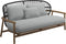 Gloster Fern Low Back 2-Seater Sofa - Canapé 2 places Bas dossier Meteor / Raven Grade D (ST) Tuck Dust 0158 