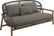 Gloster Fern Low Back 2-Seater Sofa - Canapé 2 places Bas dossier Meteor / Raven Grade D (ST) Tuck Truflfle 0124 