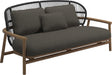 Gloster Fern Low Back 2-Seater Sofa - Canapé 2 places Bas dossier Meteor / Raven Grade D (ST) Wave Quarry 0126 