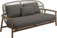 Gloster Fern Low Back 2-Seater Sofa - Canapé 2 places Bas dossier White / Dune Grade B (OP) Fife Nickel 0039 