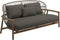 Gloster Fern Low Back 2-Seater Sofa - Canapé 2 places Bas dossier White / Dune Grade B (OP) Fife Platinum 0042 