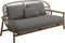 Gloster Fern Low Back 2-Seater Sofa - Canapé 2 places Bas dossier White / Dune Grade B (OP) Fife Rainy Grey 0044 