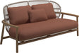 Gloster Fern Low Back 2-Seater Sofa - Canapé 2 places Bas dossier White / Dune Grade B (WR) Blend Clay 0143 