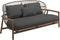 Gloster Fern Low Back 2-Seater Sofa - Canapé 2 places Bas dossier White / Dune Grade B (WR) Blend Coal 0144 