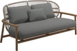 Gloster Fern Low Back 2-Seater Sofa - Canapé 2 places Bas dossier White / Dune Grade B (WR) Blend Fog 0145 