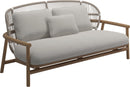 Gloster Fern Low Back 2-Seater Sofa - Canapé 2 places Bas dossier White / Dune Grade B (WR) Blend Linen 0146 
