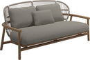 Gloster Fern Low Back 2-Seater Sofa - Canapé 2 places Bas dossier White / Dune Grade C (OP) Robben Grey 0085 