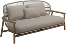 Gloster Fern Low Back 2-Seater Sofa - Canapé 2 places Bas dossier White / Dune Grade D (ST) Dot Oyster 0117 