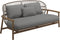 Gloster Fern Low Back 2-Seater Sofa - Canapé 2 places Bas dossier White / Dune Grade D (ST) Dot Putty 0156 