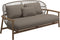 Gloster Fern Low Back 2-Seater Sofa - Canapé 2 places Bas dossier White / Dune Grade D (ST) Ravel Dune 0118 