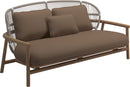 Gloster Fern Low Back 2-Seater Sofa - Canapé 2 places Bas dossier White / Dune Grade D (ST) Ravel Ginger 0119 