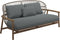 Gloster Fern Low Back 2-Seater Sofa - Canapé 2 places Bas dossier White / Dune Grade D (ST) Wave Gravel 0159 