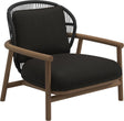 Gloster Fern Low Back Fauteuil club - Lounge Chair Bas dossier Meteor / Raven Grade B (OP) Fife Granite 0034 